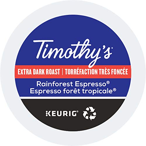 Timothys World Coffee Rainforest Espresso K-Cup 48 Count