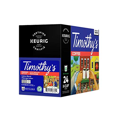 Timothys, Italian Roast, Single-Serve Keurig K-Cup Pods, Medium
