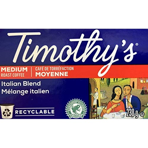 Timothys World Coffee, Italian Blend, K-Cups For Keurig Brewers
