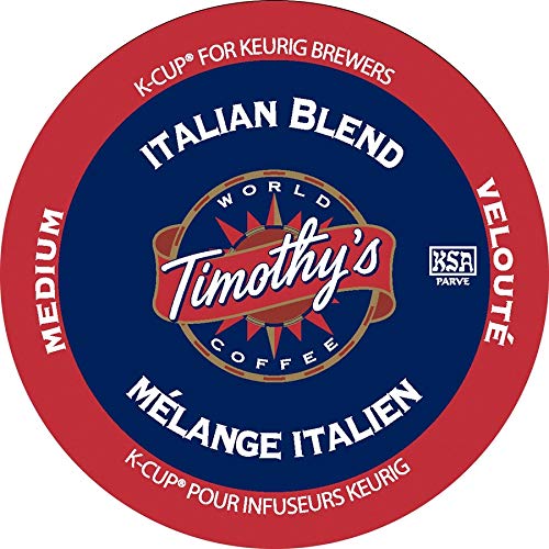 Timothys World Coffee, Italian Blend, K-Cups For Keurig Brewers