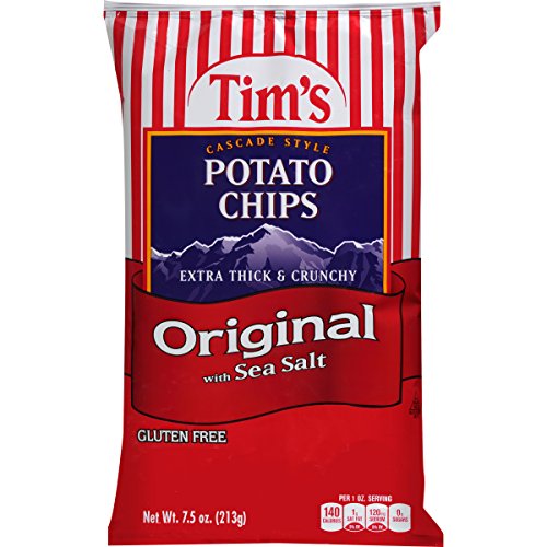 Tims Cascade Style Potato Chips, Original With Sea Salt, 7.5 Oz
