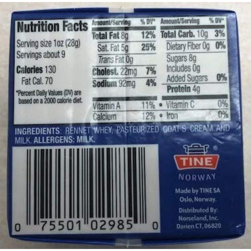 Ekte Geitost Norwegian Goat Cheese 8.8 Ounces 2 Pack