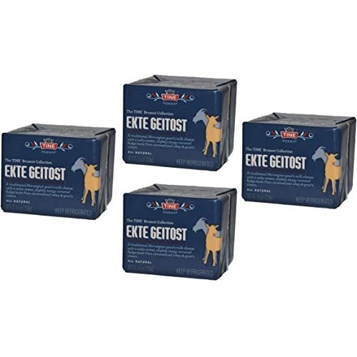 Ekte Geitost Norwegian Goat Cheese 8.8 Ounces 4 Pack