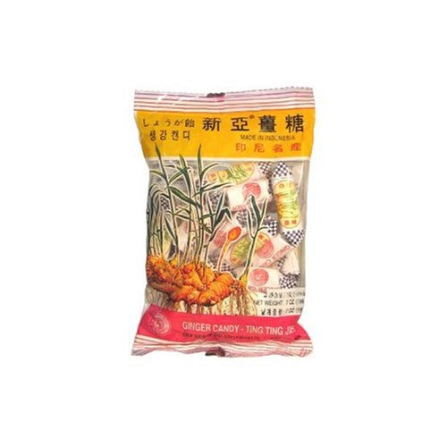 Pack of 10 Ting Ting Jehe Chewy Ginger Candy Value Pack 4.04oz