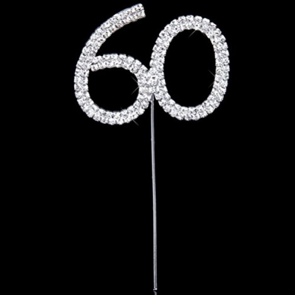 Tinksky Cake Topper for 60th Wedding Anniversary / Birthday Part...