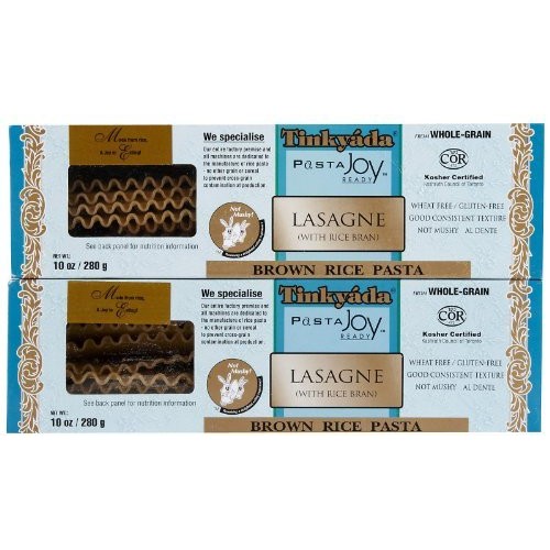 Tinkyada Brown Rice Lasagne W/ Rice Bran, 10 Oz, 2 Pk
