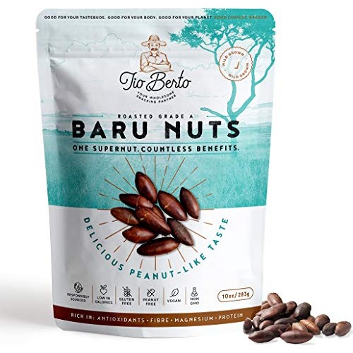 Baru Nuts Roasted, 10 Oz Resealable Bag | Crunchy And Delicious