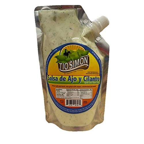 Tio Simon Garlic And Cilantro Sauce - Salsa De Ajo And Cilantro