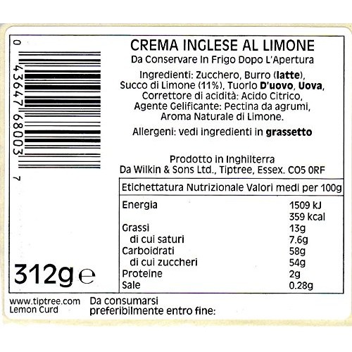 Tiptree Lemon Curd, 11 Ounce Jar