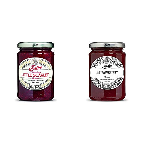 Tiptree Little Scarlet Strawberry Preserve, 12 Ounce Jar &Amp; Straw
