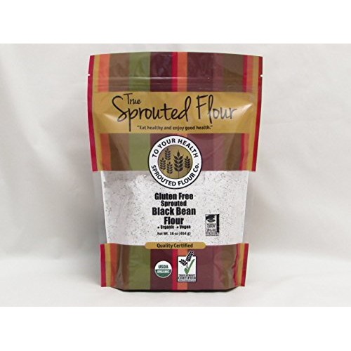 1 lb. Organic, Sprouted Black Bean Flour