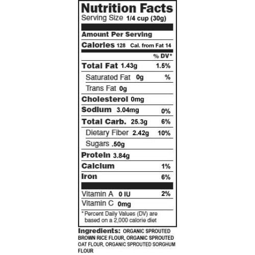 1 lb. Organic Sprouted Gluten Free Baking Blend