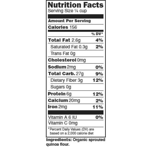 1 lb. Organic, Sprouted Quinoa Flour