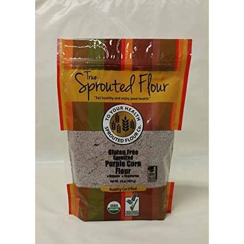 1lb. Organic, Sprouted Purple Corn Flour