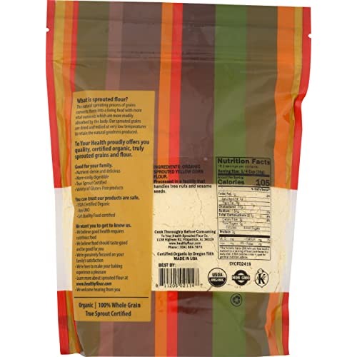 To Your Health Sprouted Flour Co, Corn Meal Yellow Sprouted Orga...
