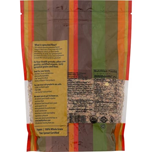 TO YOUR HEALTH SPROUTED FLOUR Organic Sprouted Lentils, 16 OZ