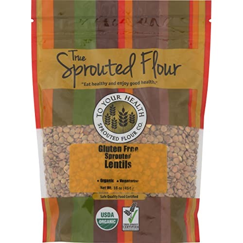 TO YOUR HEALTH SPROUTED FLOUR Organic Sprouted Lentils, 16 OZ