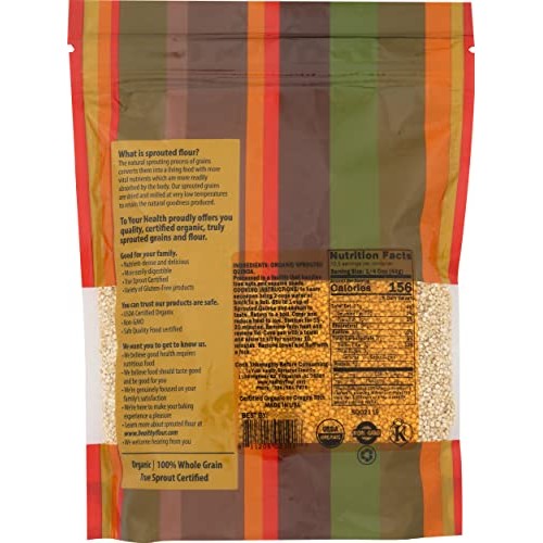 TO YOUR HEALTH SPROUTED FLOUR Organic Sprouted Quinoa, 16 OZ