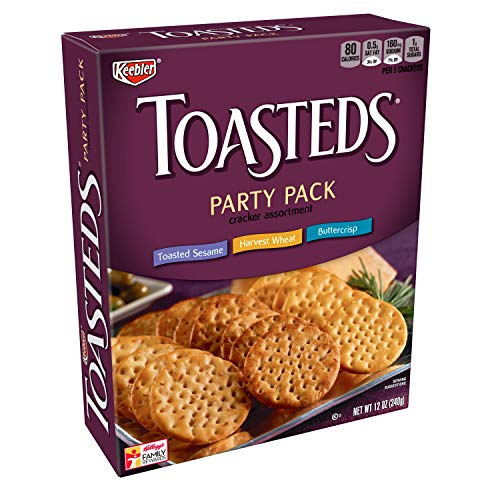 Keebler, Toasteds, Crackers, Toasted Sesame, Harvest Wheat And B