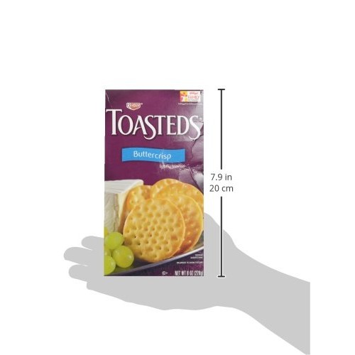 Keebler, Toasteds, Crackers, Buttercrisp, 8 Oz Keebler, Toasteds, Crackers, Buttercrisp, 8 Oz