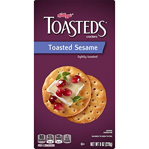 Keebler, Toasteds, Crackers, Toasted Sesame, 8 Oz Boxpack Of 6