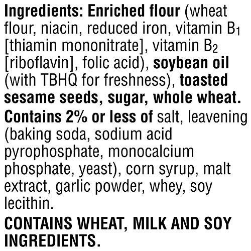 Keebler, Toasteds, Crackers, Toasted Sesame, 8 Oz Boxpack Of 6