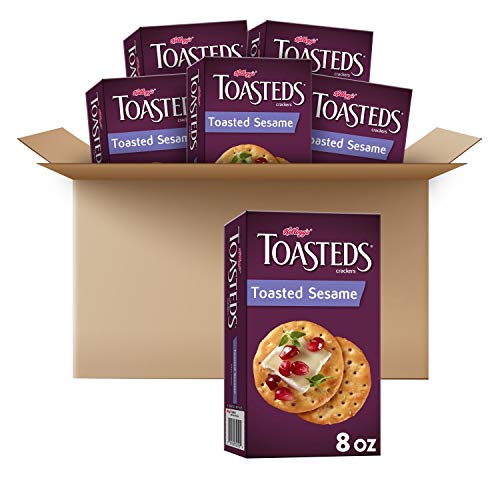 Keebler, Toasteds, Crackers, Toasted Sesame, 8 Oz Boxpack Of 6