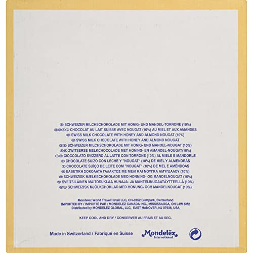 Toblerone Swiss Milk Chocolate With Honey &Amp; Almond Nougat, Easte