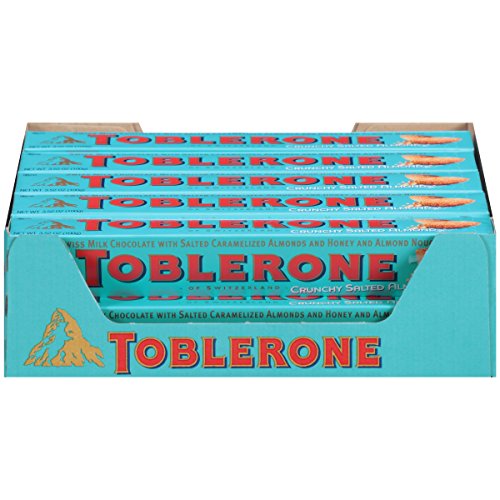 Toblerone Swiss Milk Chocolate With Salted Caramelized Almonds &Amp;