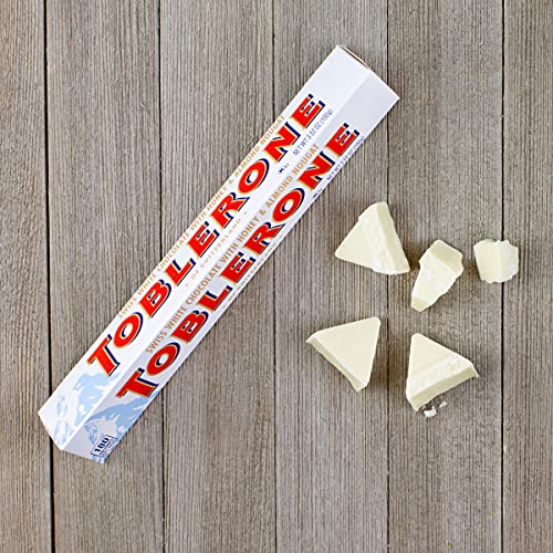 Toblerone Swiss White Chocolate Bars With Honey &Amp; Almond Nougat,