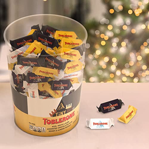 Toblerone Tiny Chocolate Variety Pack of White, Dark and Milk Ch...