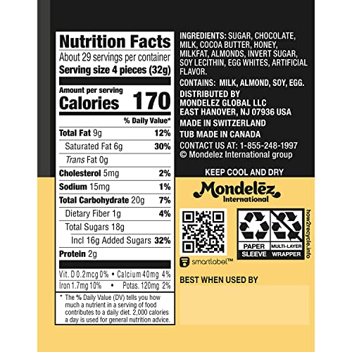 Toblerone Tiny Chocolate Variety Pack of White, Dark and Milk Ch...