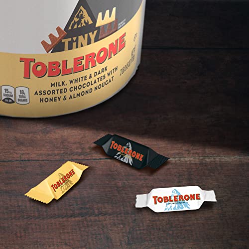 Toblerone Tiny Chocolate Variety Pack of White, Dark and Milk Ch...