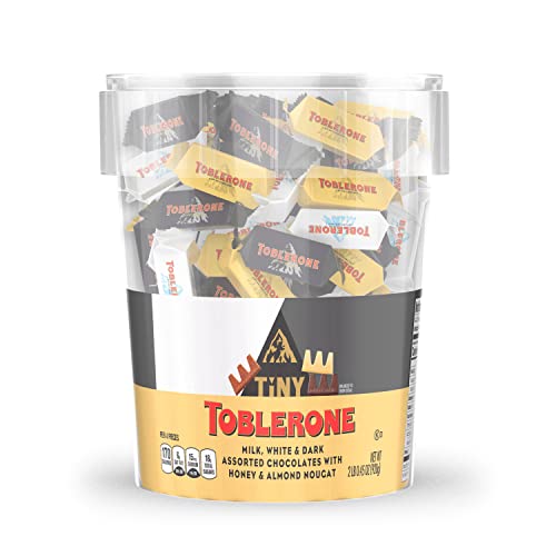 Toblerone Tiny Chocolate Variety Pack of White, Dark and Milk Ch...