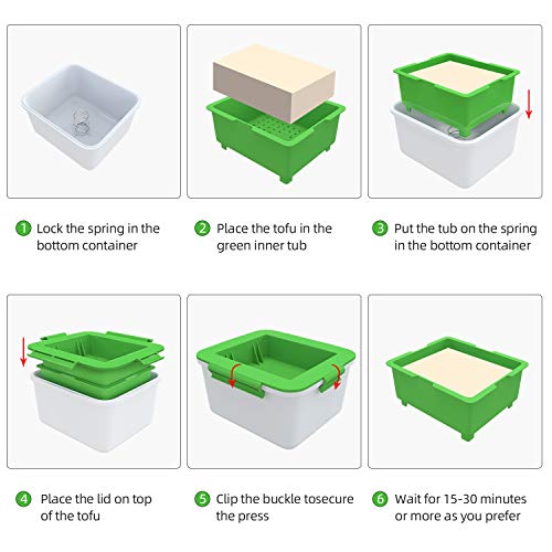 Tofiigrem Tofu Press - Easily Removes Water From Tofu For Better