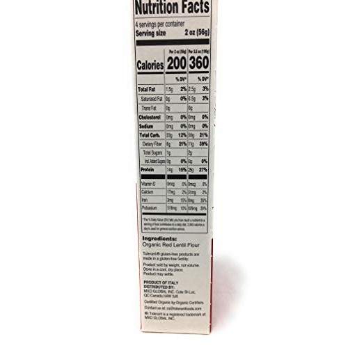 Tolerant Foods Organic Galaxy Red Lentils, 8 Oz