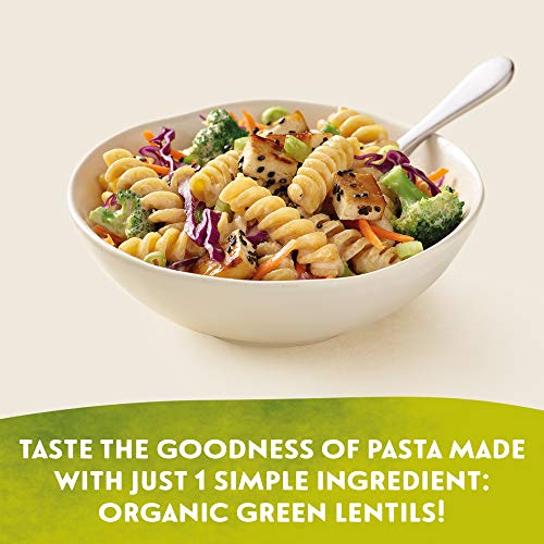 Tolerant Organic Gluten Free Green Lentil Rotini Pasta, One 8 Ou