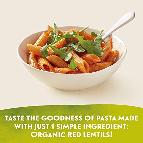 Tolerant Organic Gluten Free Red Lentil Penne Pasta, One 8 Ounce