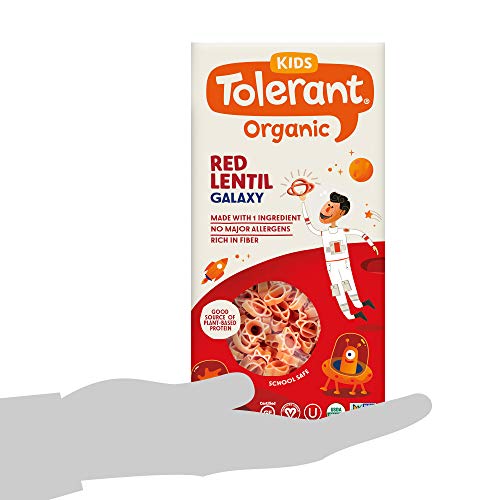 Tolerant Organic Kids Red Lentil Galaxy Pasta, 8 Ounce Box Case