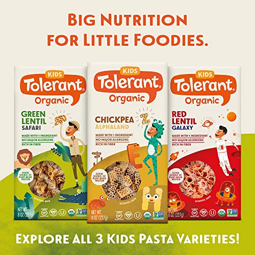 Tolerant Organic Kids Red Lentil Galaxy Pasta, 8 Ounce Box Case