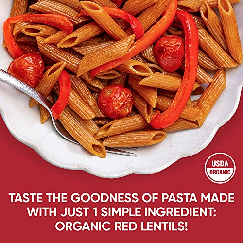Tolerant Organic Red Lentil Penne Pasta, 8 Oz Box Case Of 6, P