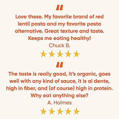 Tolerant Organic Red Lentil Penne Pasta, 8 Oz Box Case Of 6, P
