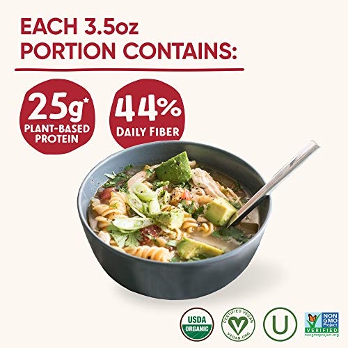 Tolerant Organic Gluten Free Red Lentil Rotini Pasta, 8 Ounce Bo