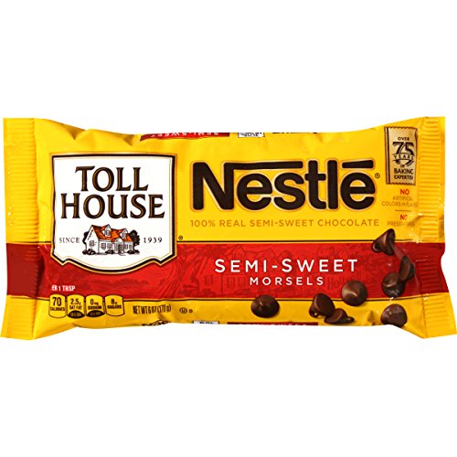 Nestle Toll House Semi-Sweet Chocolate Morsels, 6-Ounce Bags Pa...
