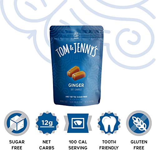 Tom &Amp; Jennys Sugar Free Soft Caramel Candy With Sea Salt And Va