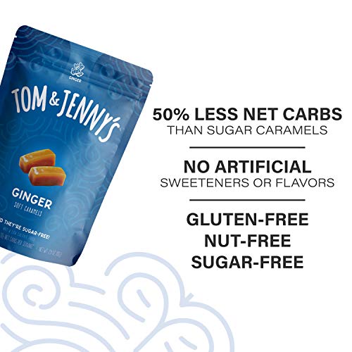 Tom &Amp; Jennys Sugar Free Soft Caramel Candy With Sea Salt And Va