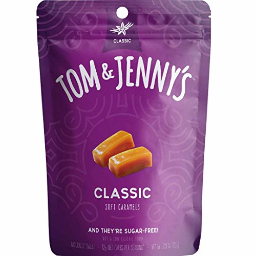 Tom &Amp; Jennys Sugar Free Soft Caramel Candy With Sea Salt And Va