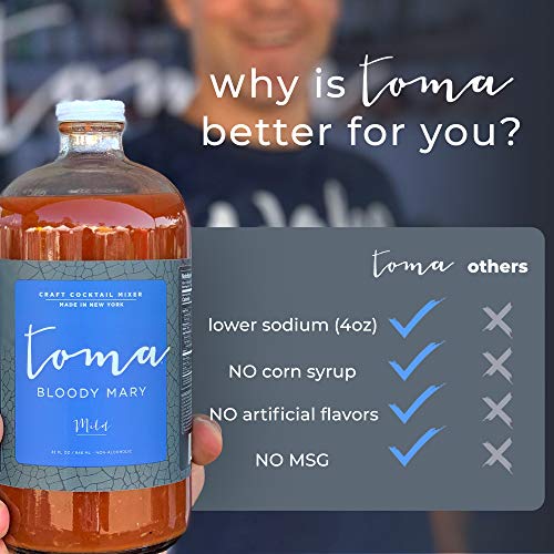 Bloody Mary Mix Mild, Gluten Free, Low Carb, Keto Friendly, Low