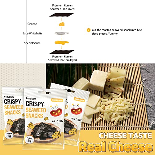 Danggims Assorted Roasted Korean Seaweed Snack, Low Calorie Chip...