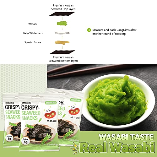 Danggims Assorted Roasted Korean Seaweed Snack, Low Calorie Chip...